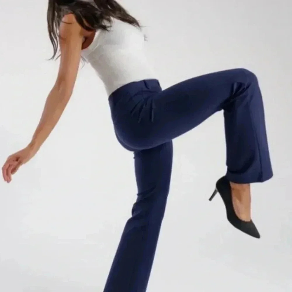 NWOT Betabrand Navy Dress Yoga Pant Medium Long - Picture 4 of 10
